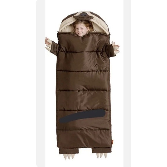 Ozark Trail Speedy the Sloth Kid's Sleeping Bag (62 in. x 24 in.) - Picture 3 of 12